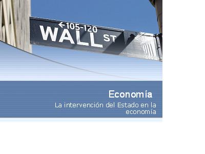 Carátula de la intervención del Estado en la economía