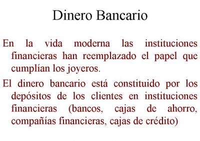 Dinero bancario